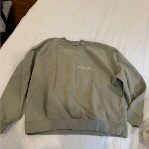 Essentials Men's Crewneck Sweatshirt in Sage Green